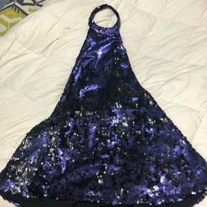 Tobi open-back sequin dress